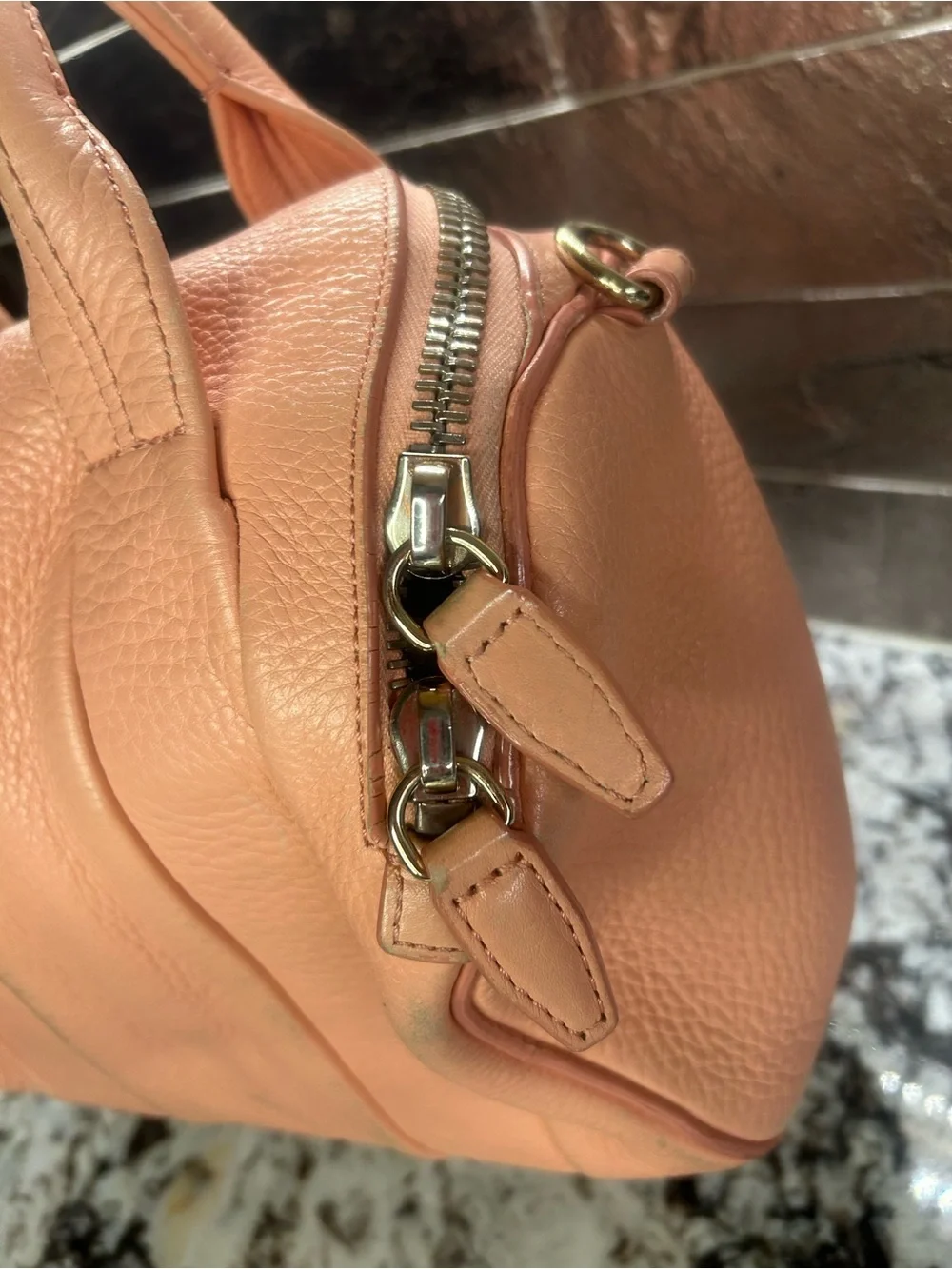 Alexander Wang Vintage Blush Pink Studded Leather 2 Way Boston Bag